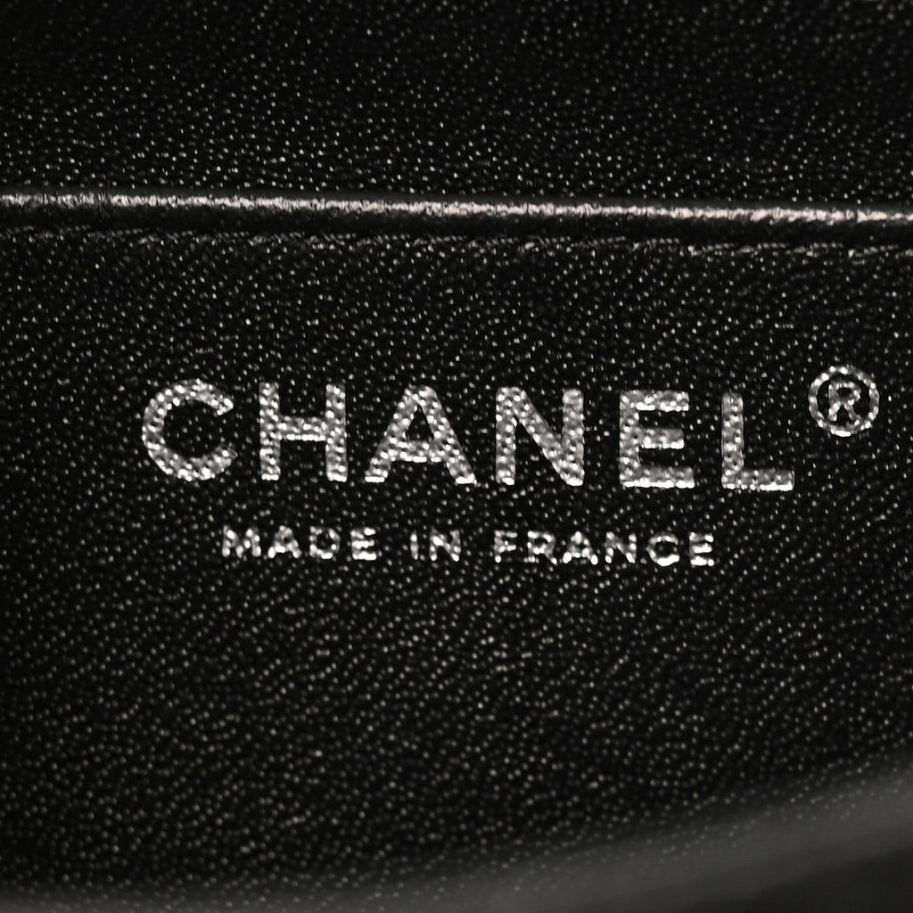Caviar Quilted Mini Square Flap Black