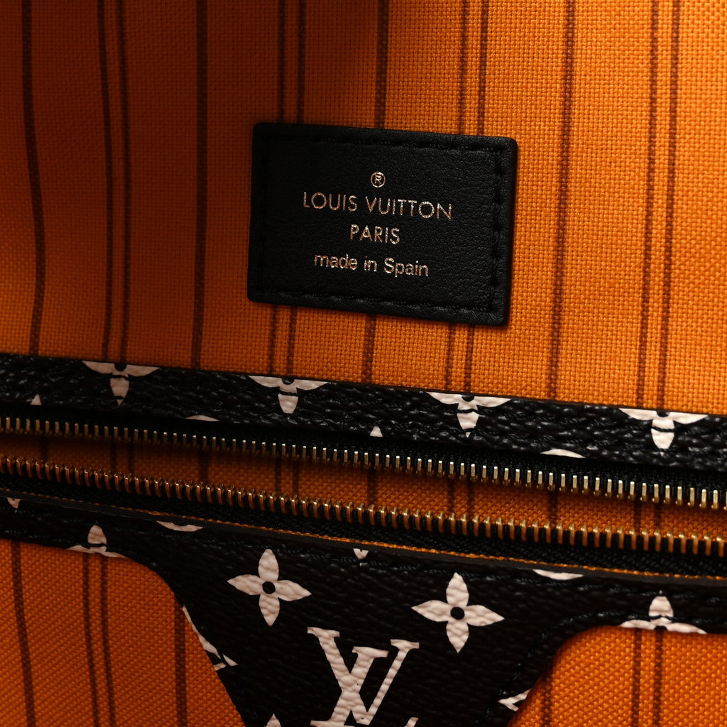 Monogram Giant Jungle Neverfull MM Black
