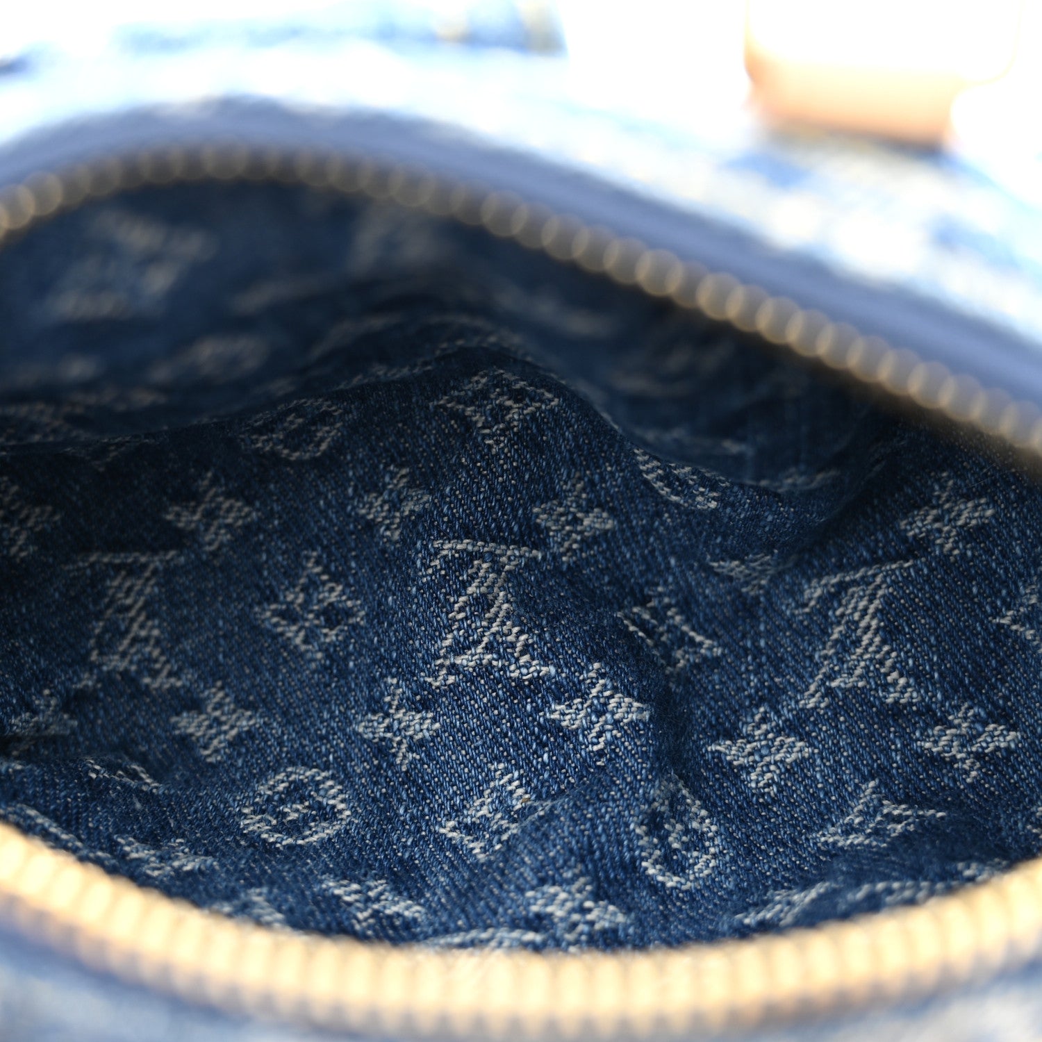 Monogram Denim Nano Speedy Blue