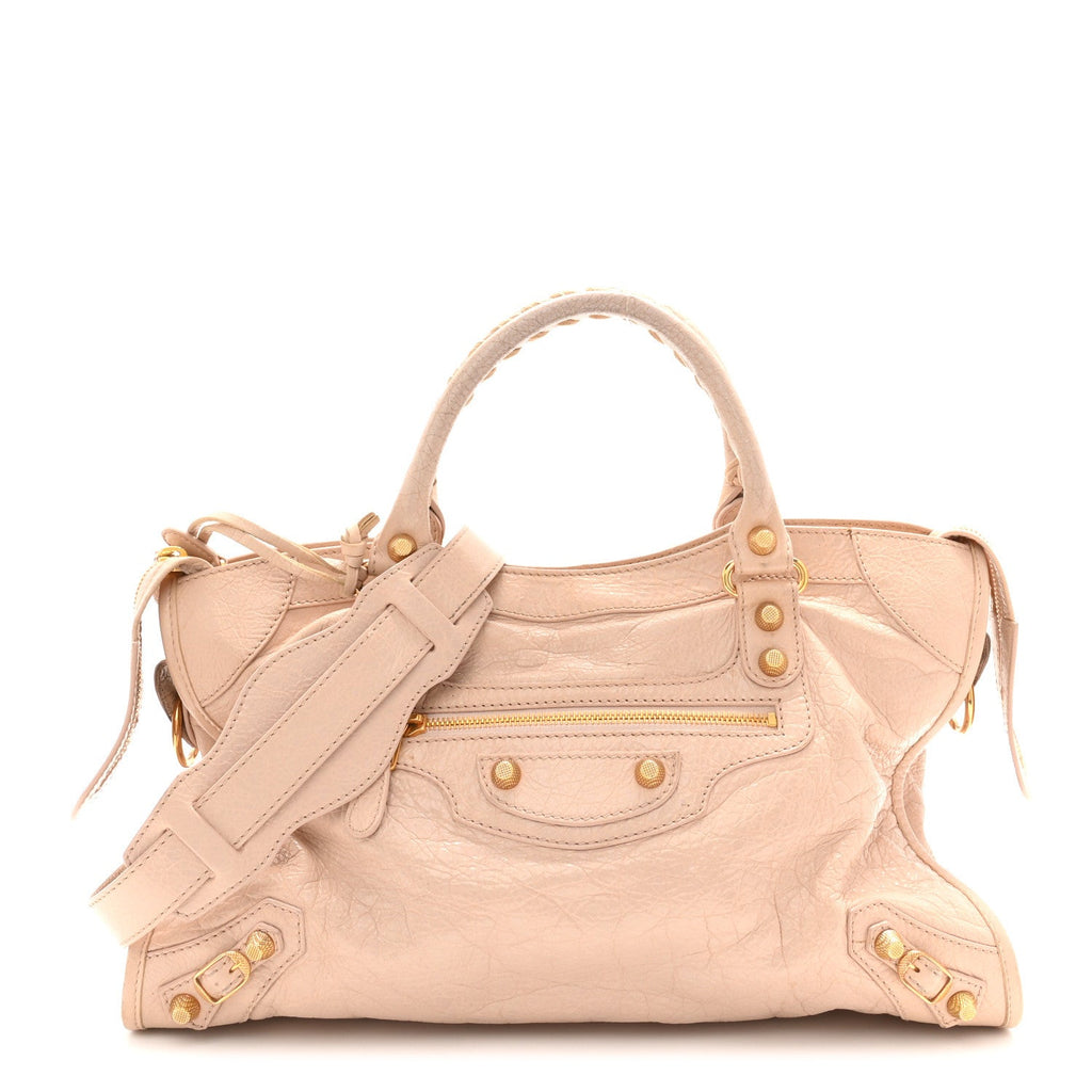 Agneau Giant 12 Gold Hardware City Rose Aubepine Rose Light