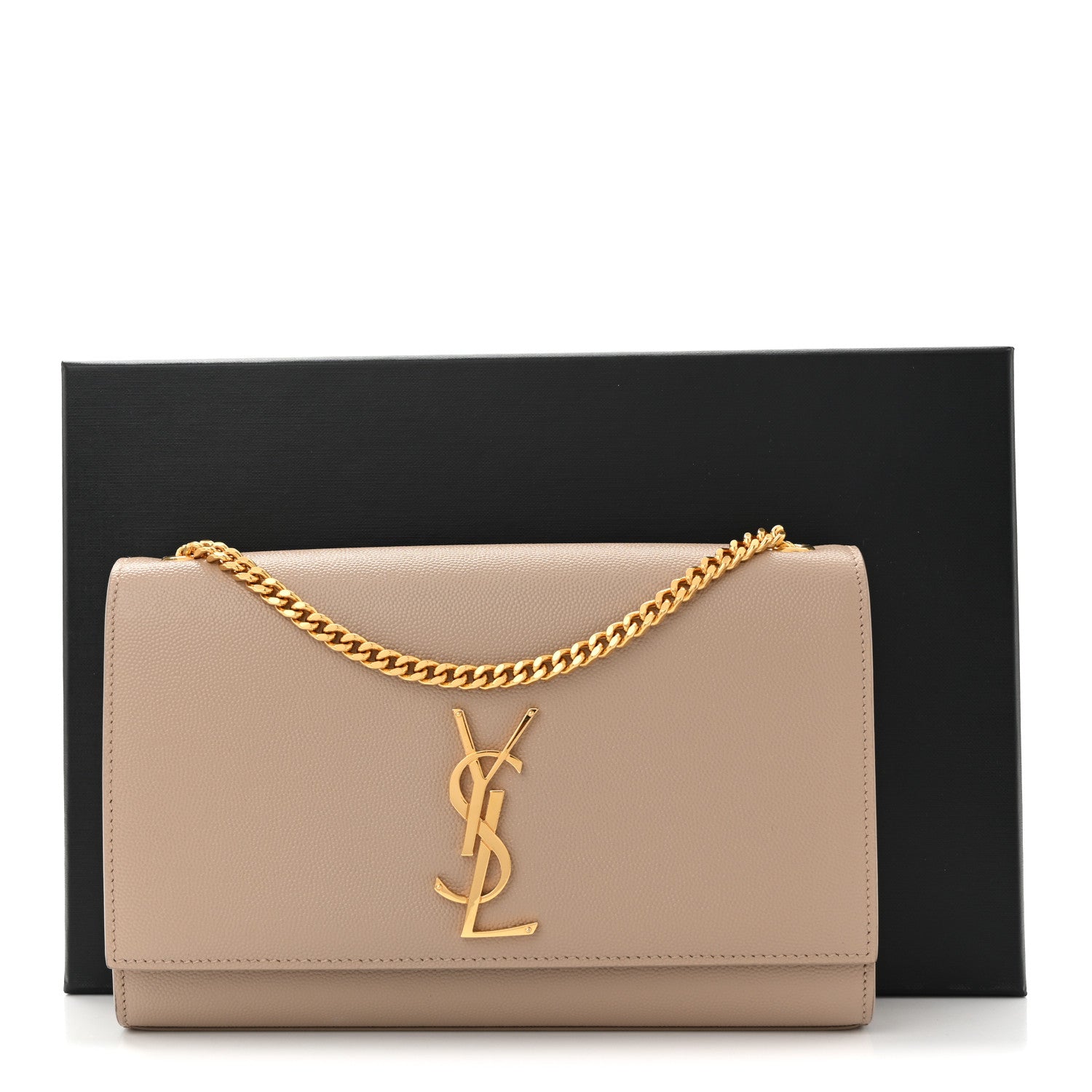 Grain De Poudre Medium Monogram Kate Satchel Nude Powder