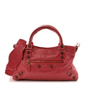Agneau Giant 12 Rose Gold Hardware First Grenadine