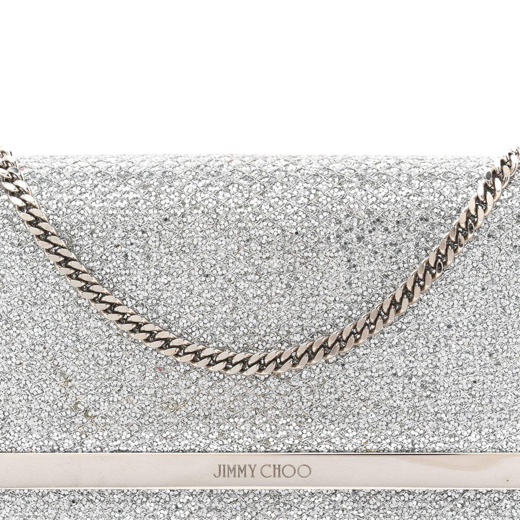 Glitter Margot Clutch Silver