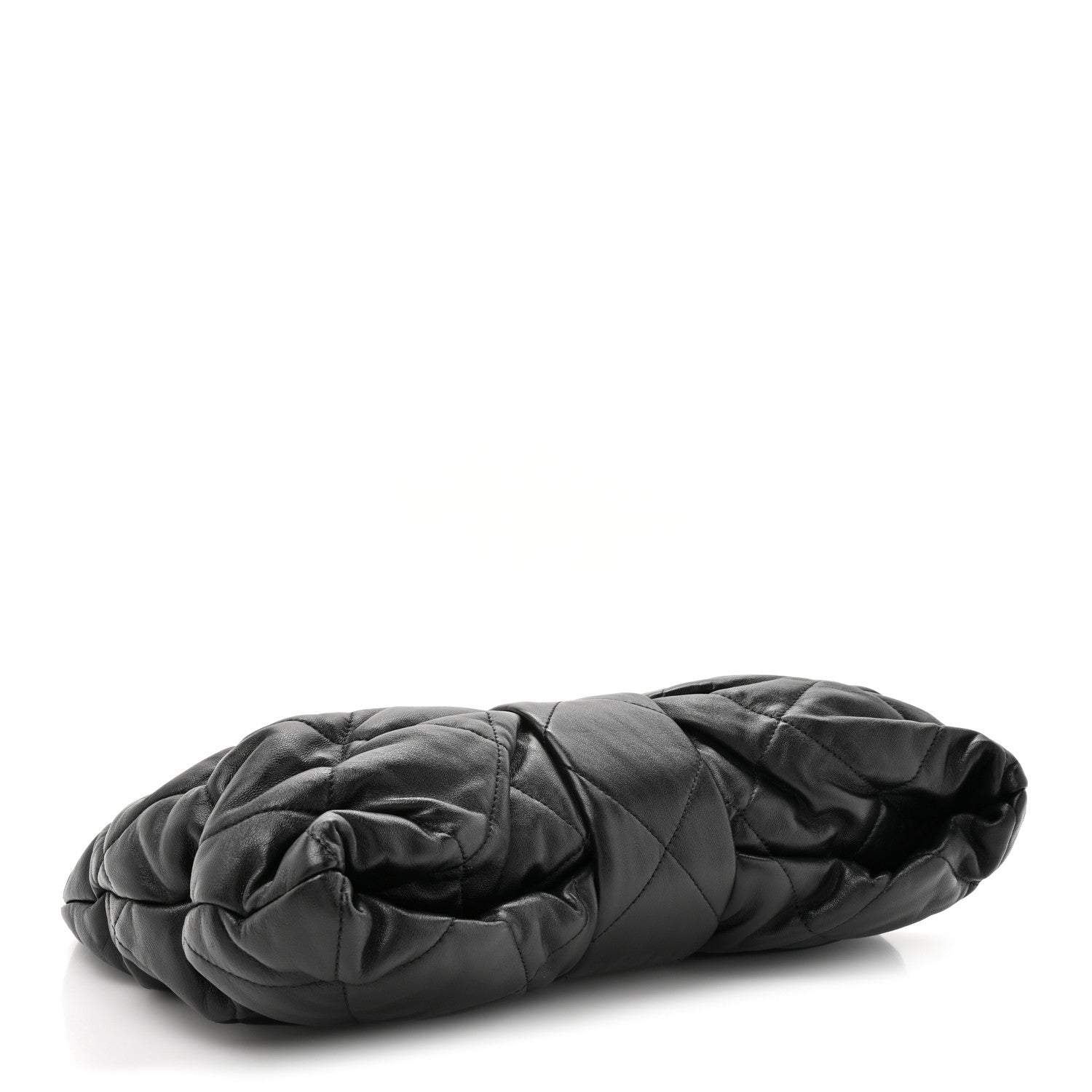 Lambskin Quilted Bow Bag Black
