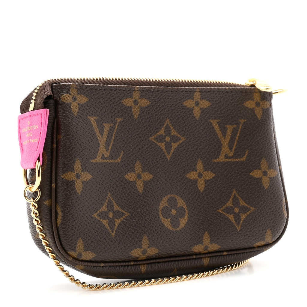 Monogram 2022 Christmas Animation Seoul Mini Pochette Accessories Fuchsia