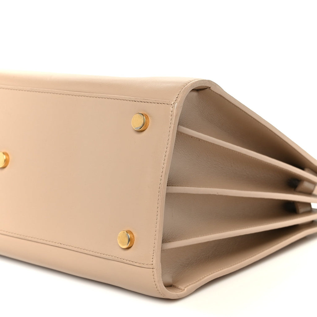 Calfskin Small Sac De Jour Dark Beige
