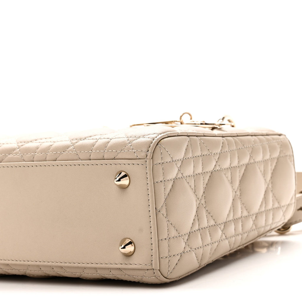 Lambskin Cannage Small My ABCDior Lady Dior Hazelnut