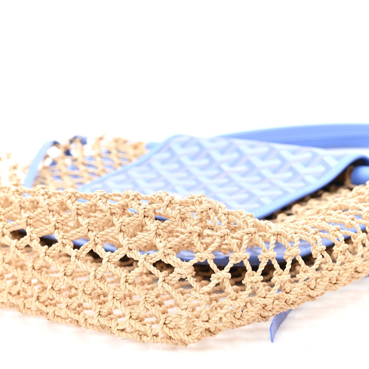 Goyardine Net Aligre Tote Light Blue