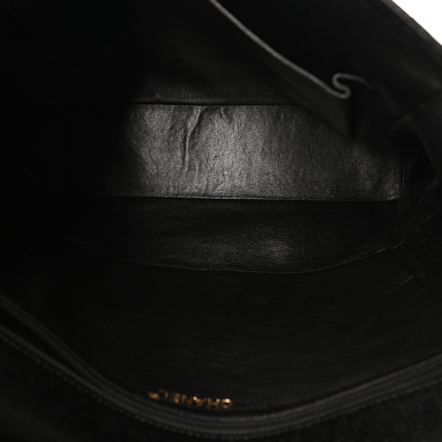 Caviar Quilted Single Flap Black