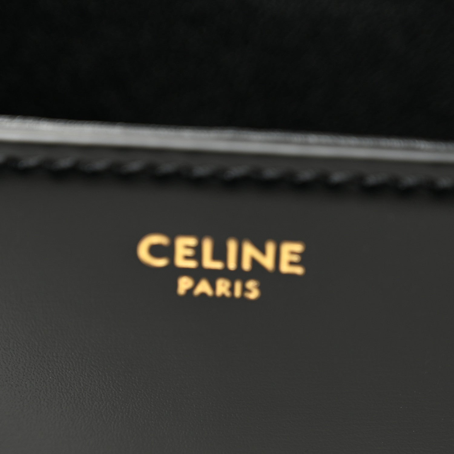 Shiny Calfskin Medium Triomphe Black