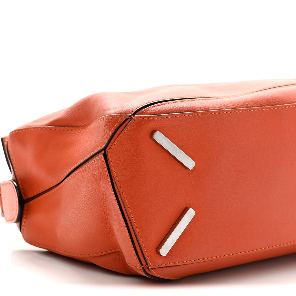 Calfskin Small Puzzle Bag Orange