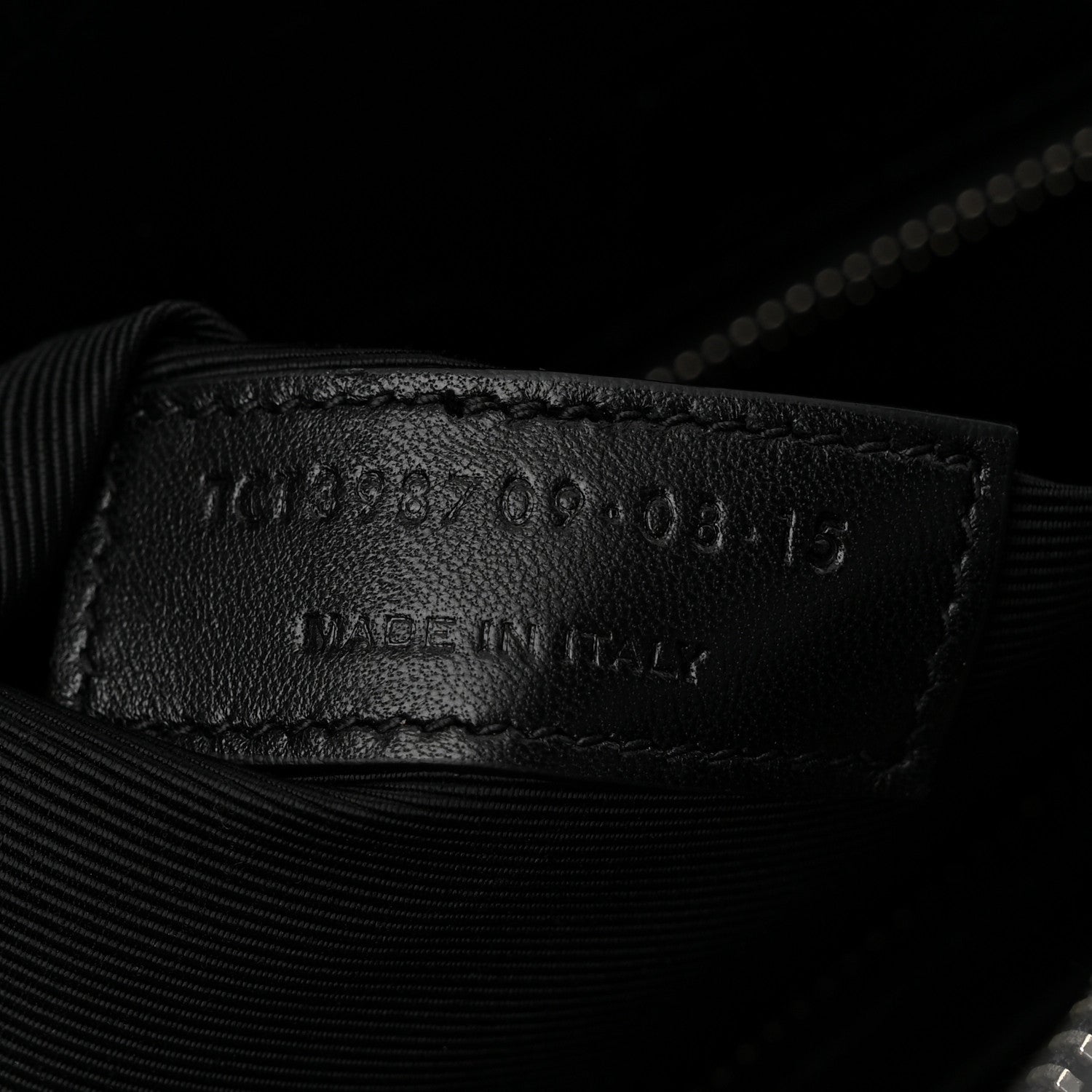 Calfskin Crocodile Embossed Small Sac de Jour Black