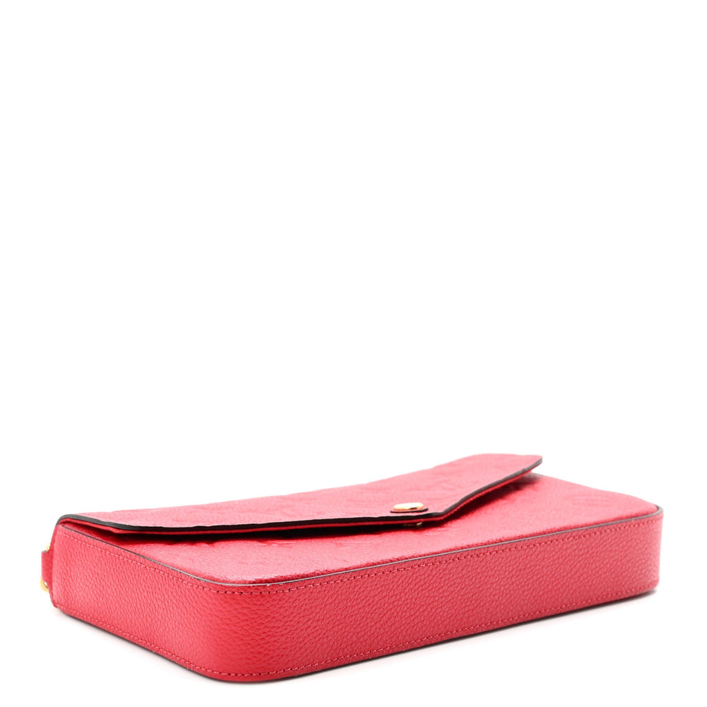 Empreinte Pochette Felicie Chain Wallet Scarlet Scarlet