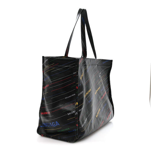 Agneau Logo Print Market XL Shopper Black Black