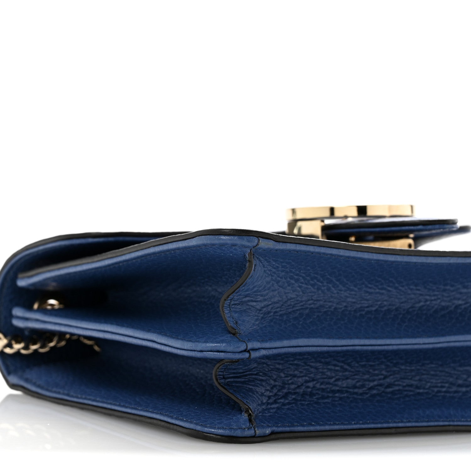 Dollar Calfskin Small Interlocking G Shoulder Bag Caspian