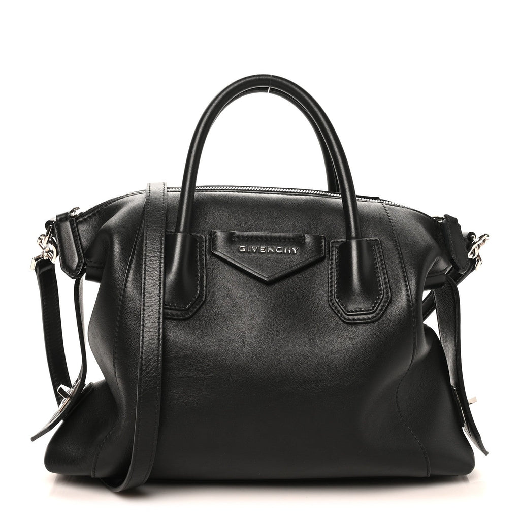 Smooth Calfskin Small Soft Antigona Black