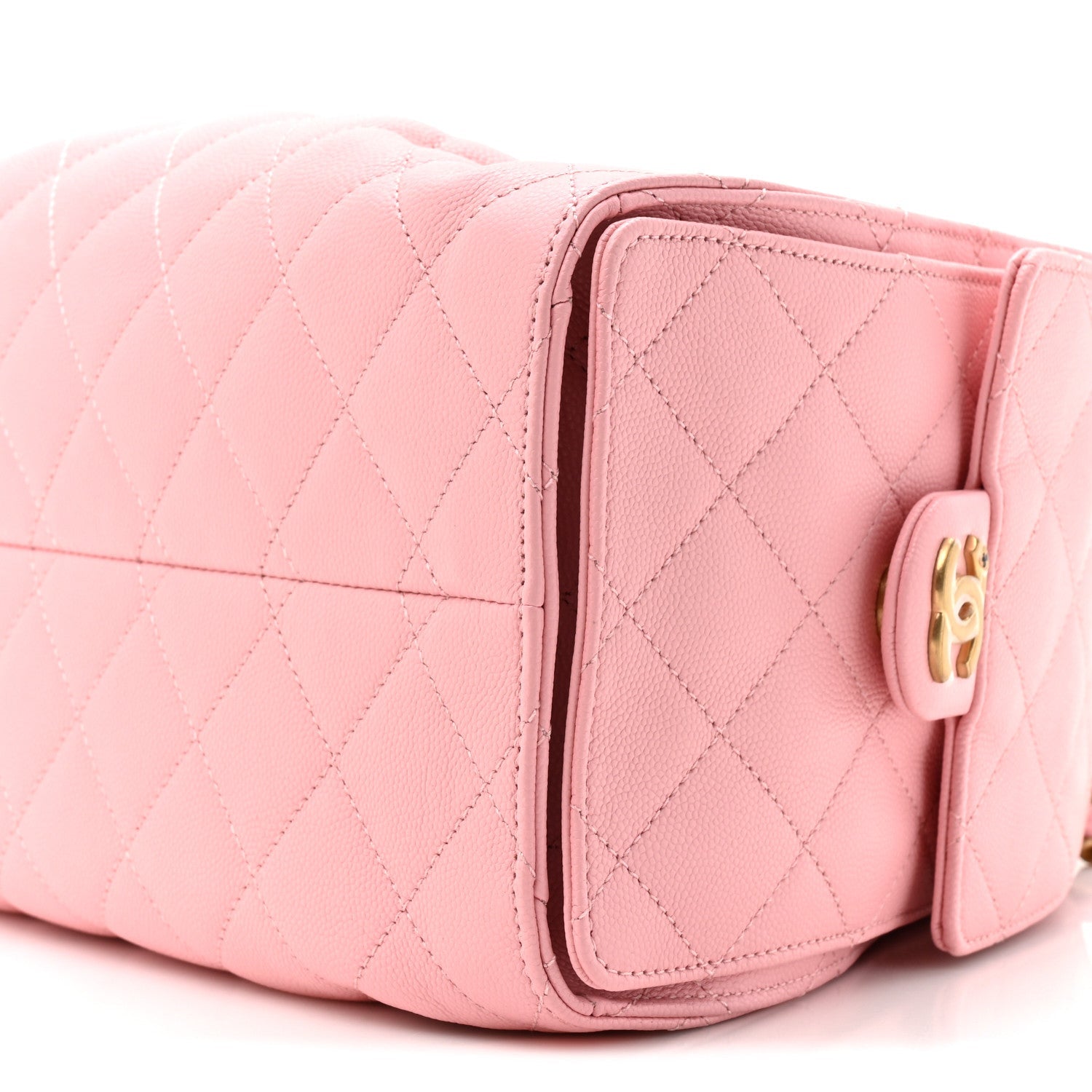 Caviar Quilted Small Chanel 25 Handbag Light Pink