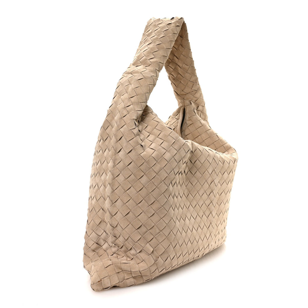 Suede Intrecciato Large Hop Ecru