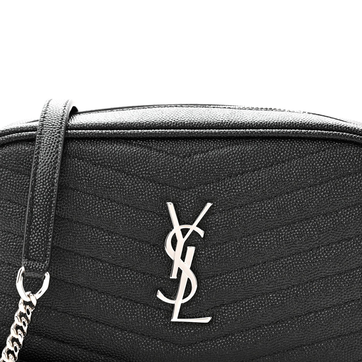 Grain De Poudre Matelasse Monogram Mini Lou Camera Bag Black