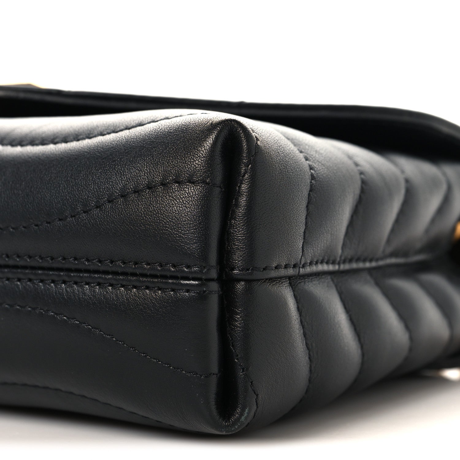 Calfskin LV New Wave Chain Bag Black