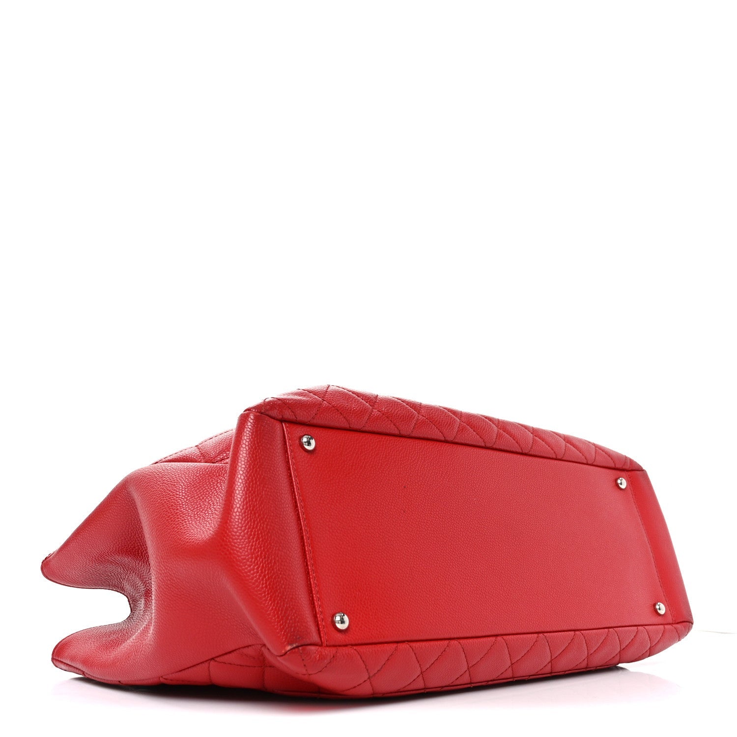 Caviar Quilted XL Grand Shopping Tote GST Red