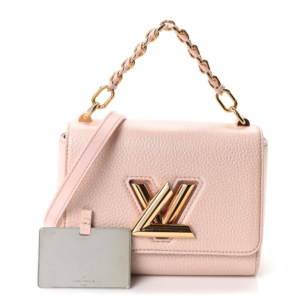 Iridescent Grained Calfskin Summer Splash Twist PM Pink