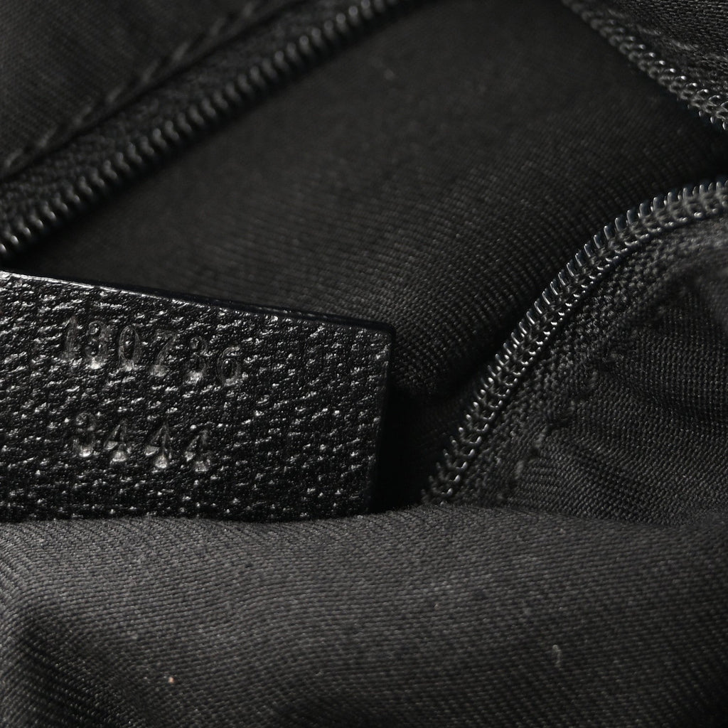 Monogram Medium Abbey Shoulder Bag Black