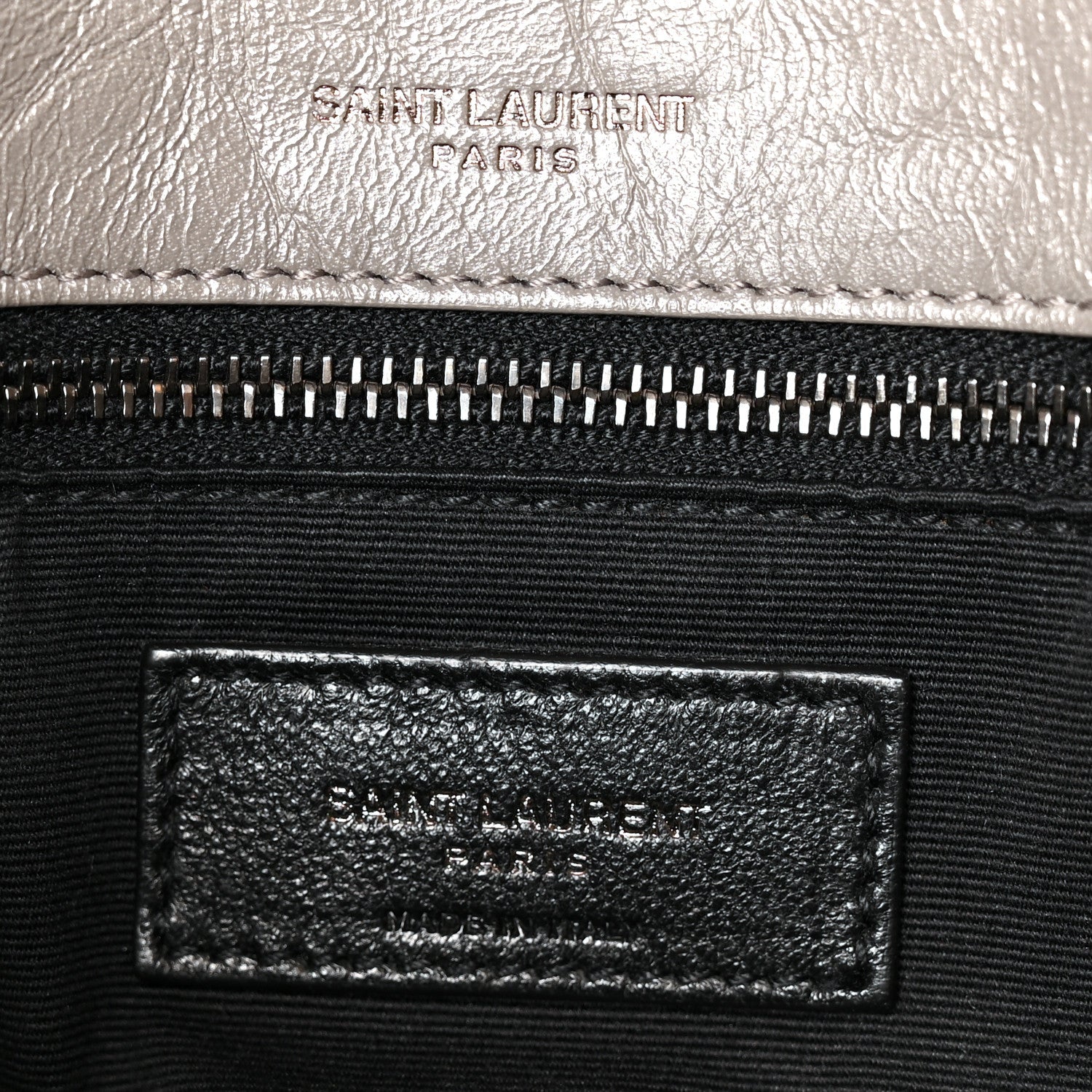 Crinkled Calfskin Matelasse Monogram Medium Niki Chain Satchel Fog