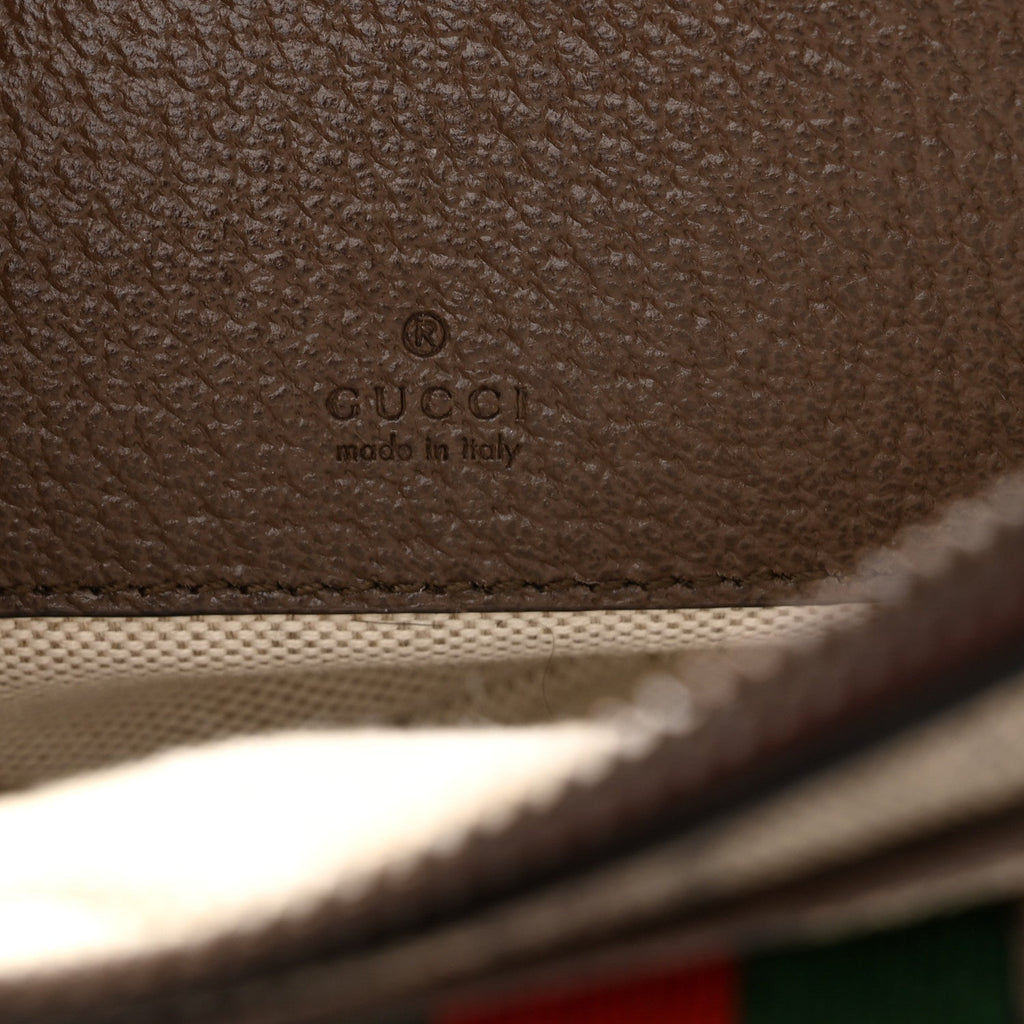 GG Supreme Monogram Web Mini Ophidia Bag Beige Ebony