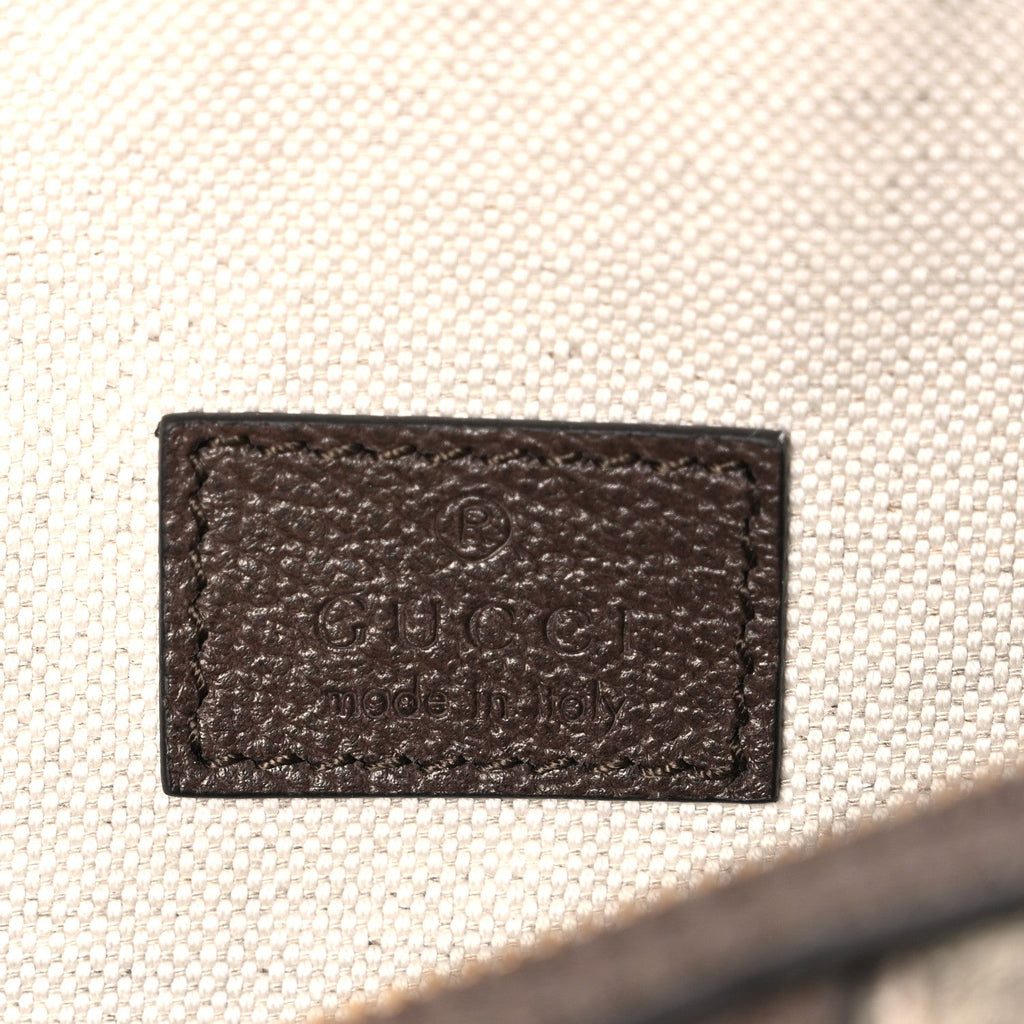GG Supreme Monogram Textured Dollar Calfskin Web Small Ophidia Blondie Barrel shoulder Bag Beige New Acero