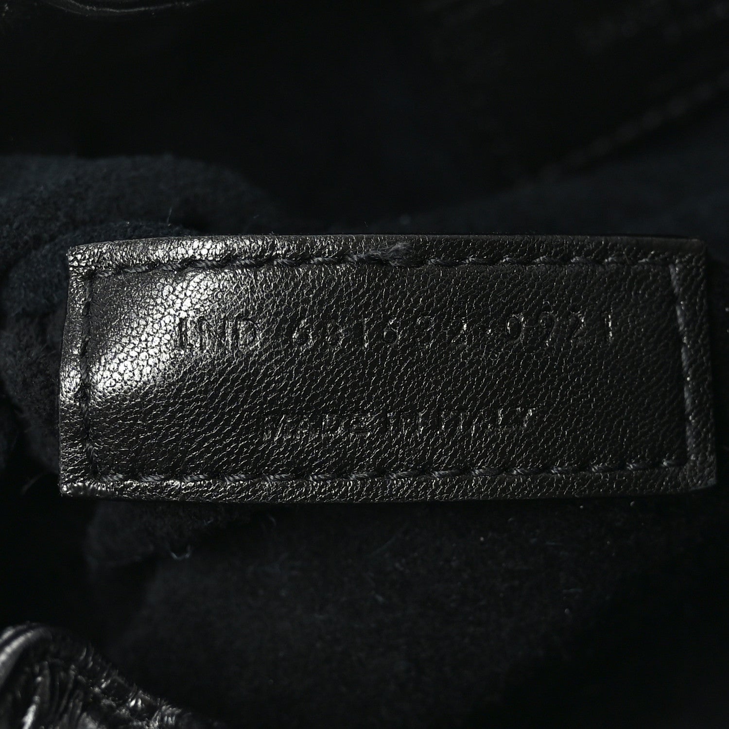 Calfskin Pac Ruched Hobo Black