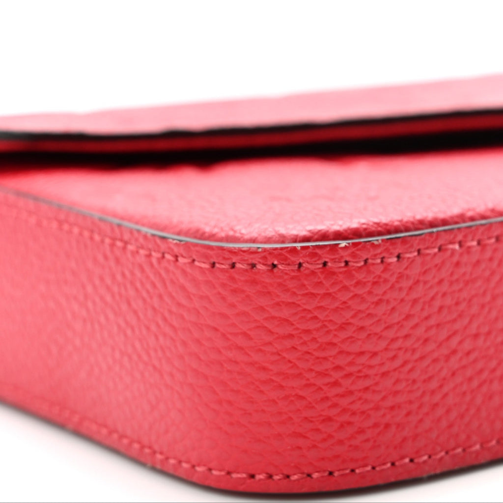 Empreinte Pochette Felicie Chain Wallet Scarlet Scarlet