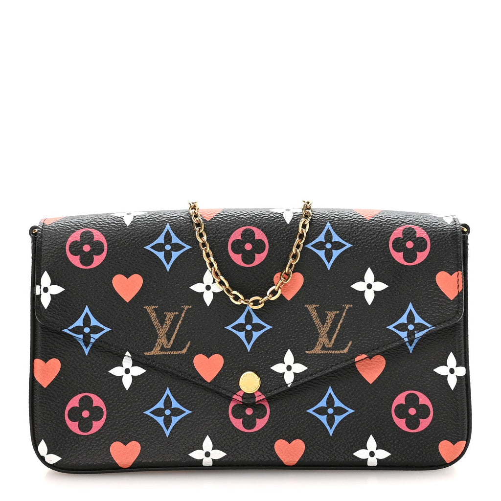 Game On Felicie Chain Wallet Black