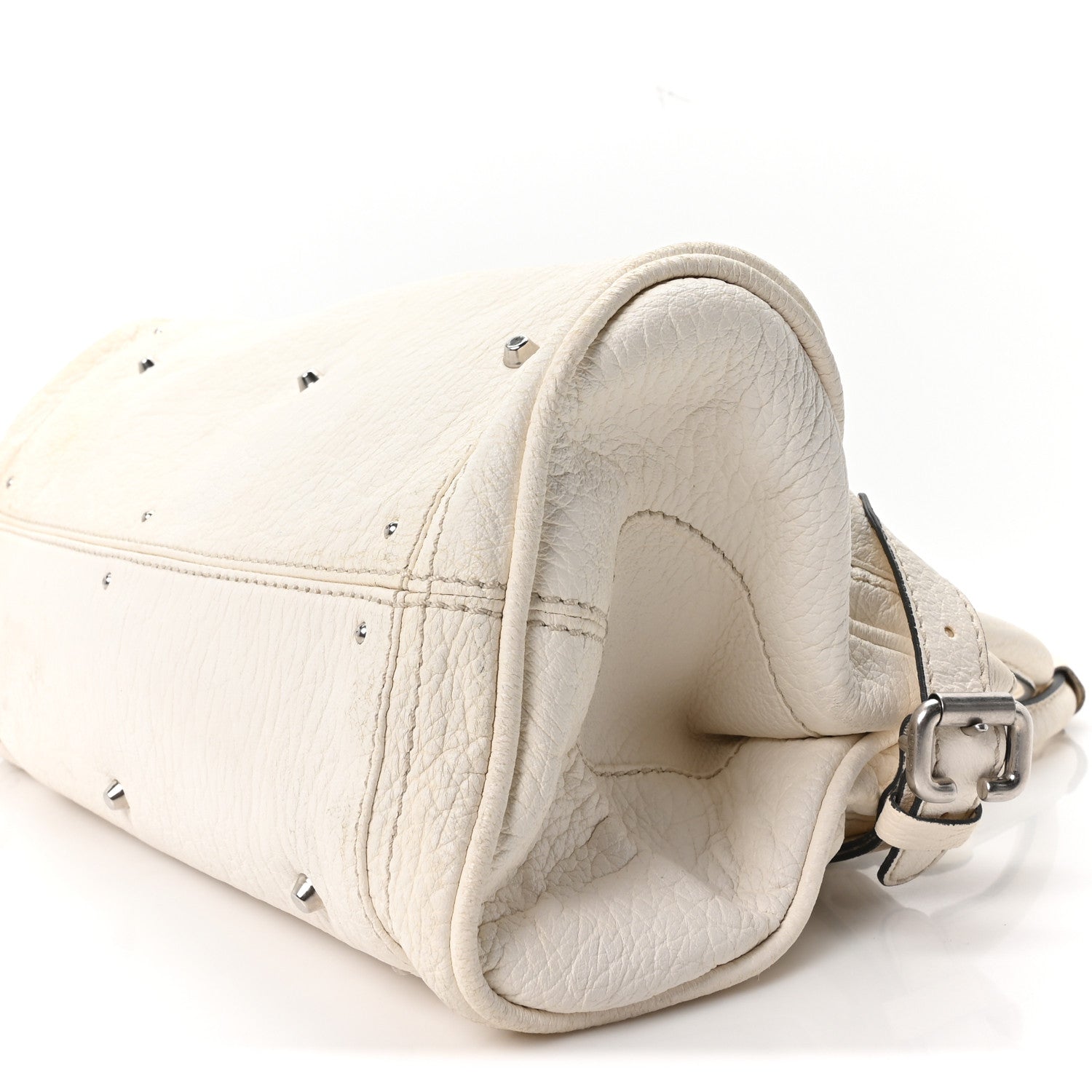 Calfskin Medium Paddington Satchel Ivory