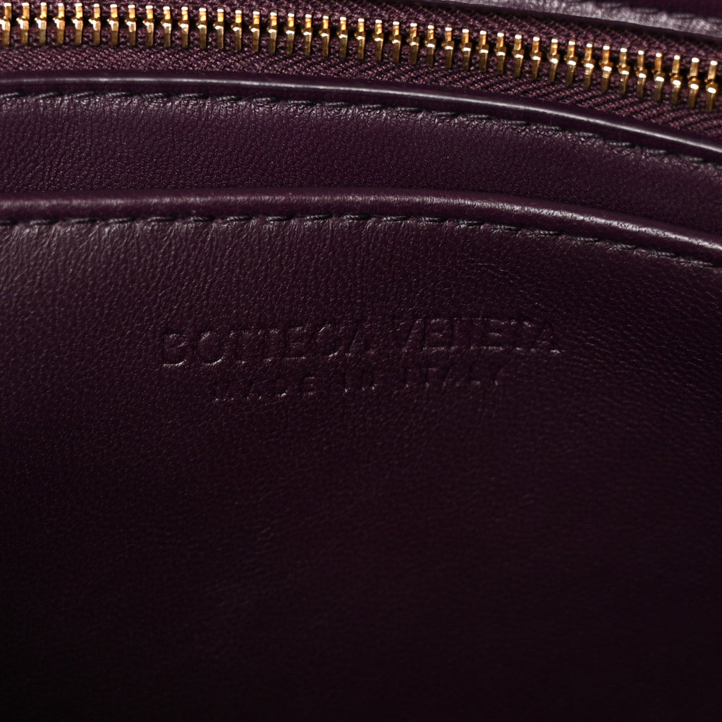 Nappa Intrecciato Small East West Andiamo Shoulder Bag Dark Mystic