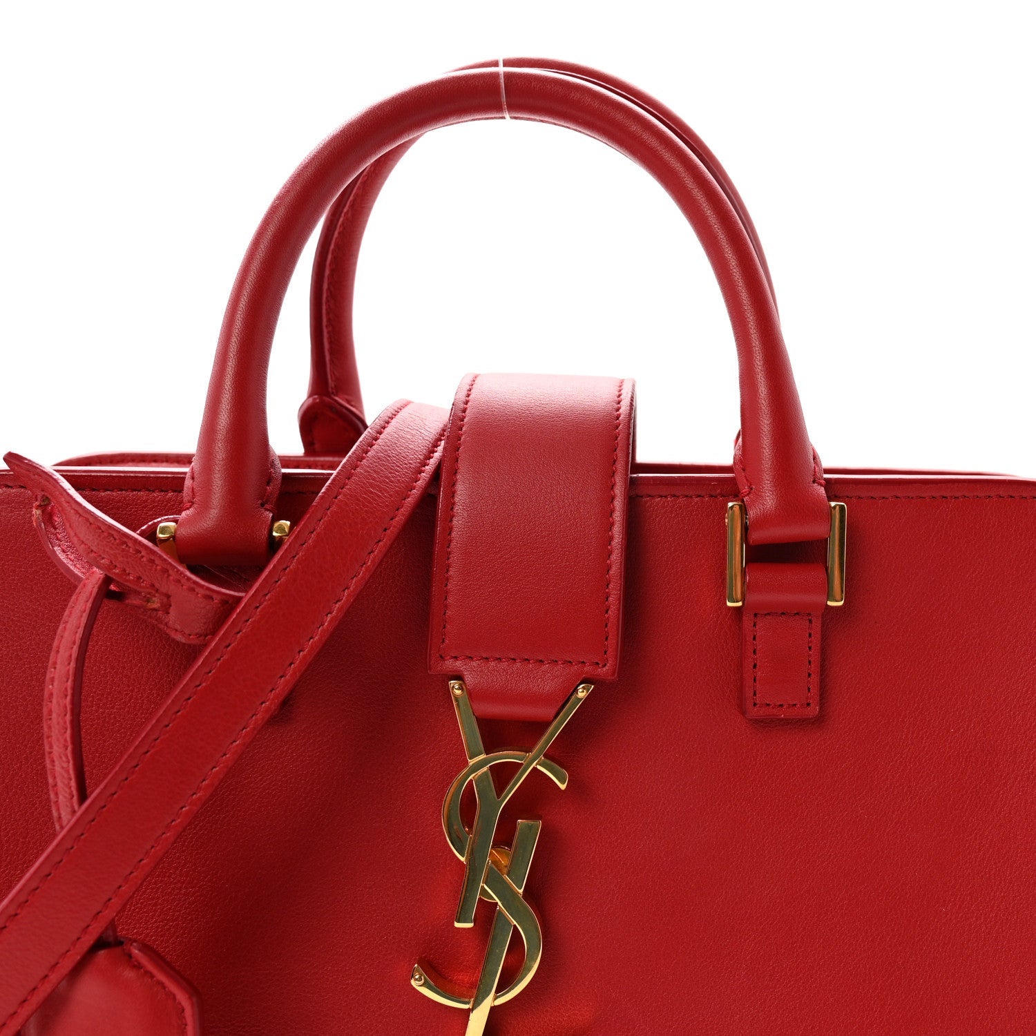 Calfskin Baby Monogram Cabas Red