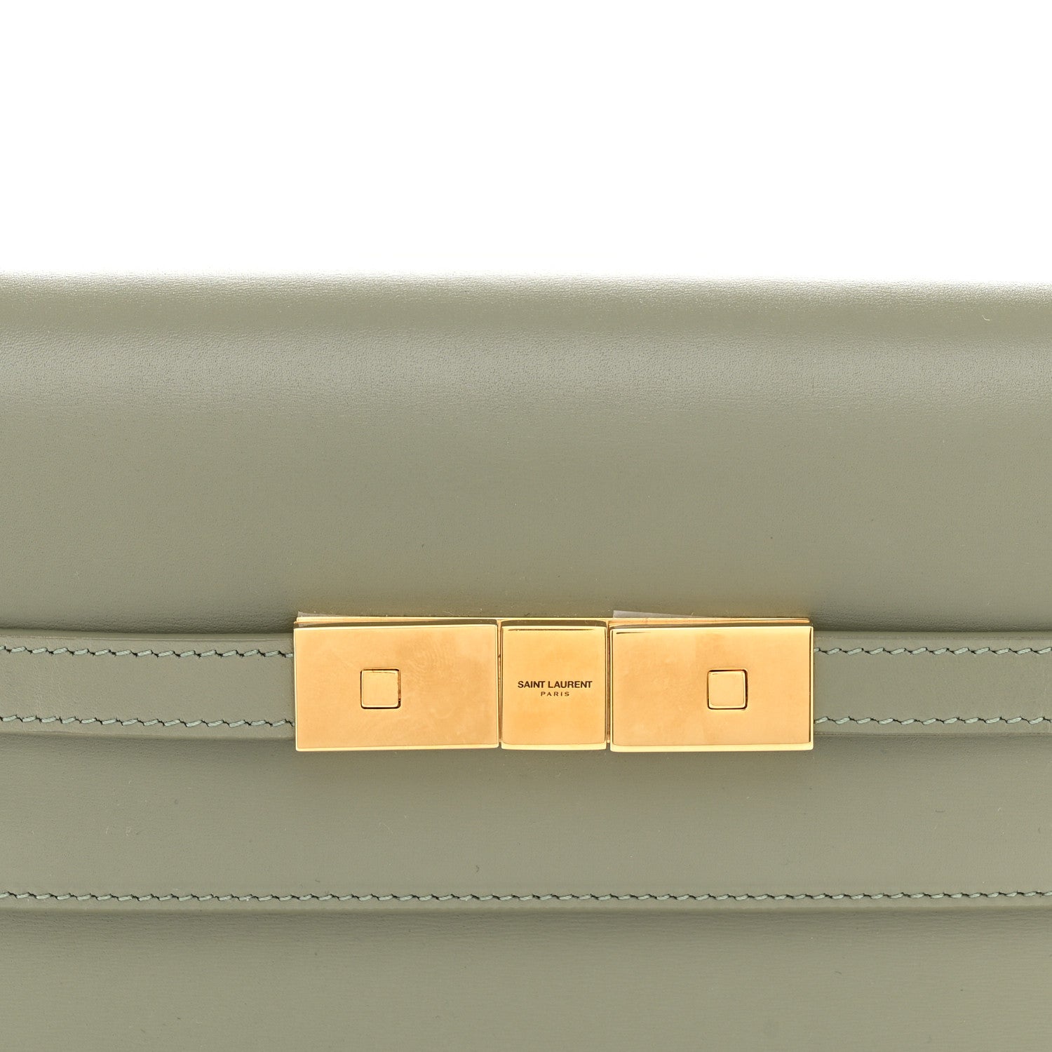 Smooth Calfskin Small Manhattan Shoulder Bag Light Green