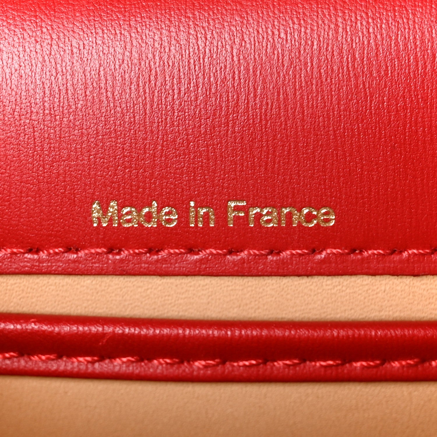 Box Calfskin Mini Brillant Satchel Red