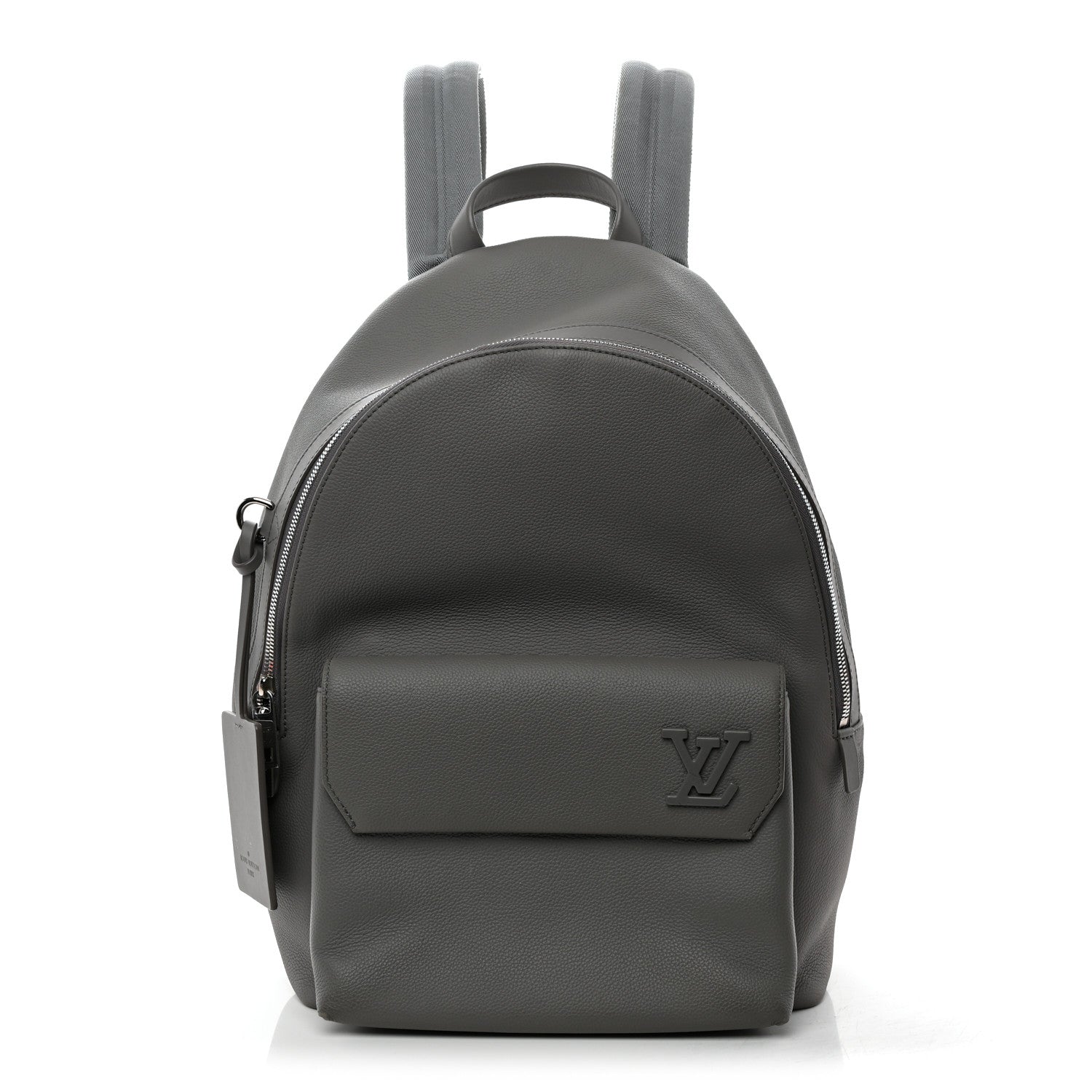 Grained Calfskin Aerogram Takeoff Backpack Grey