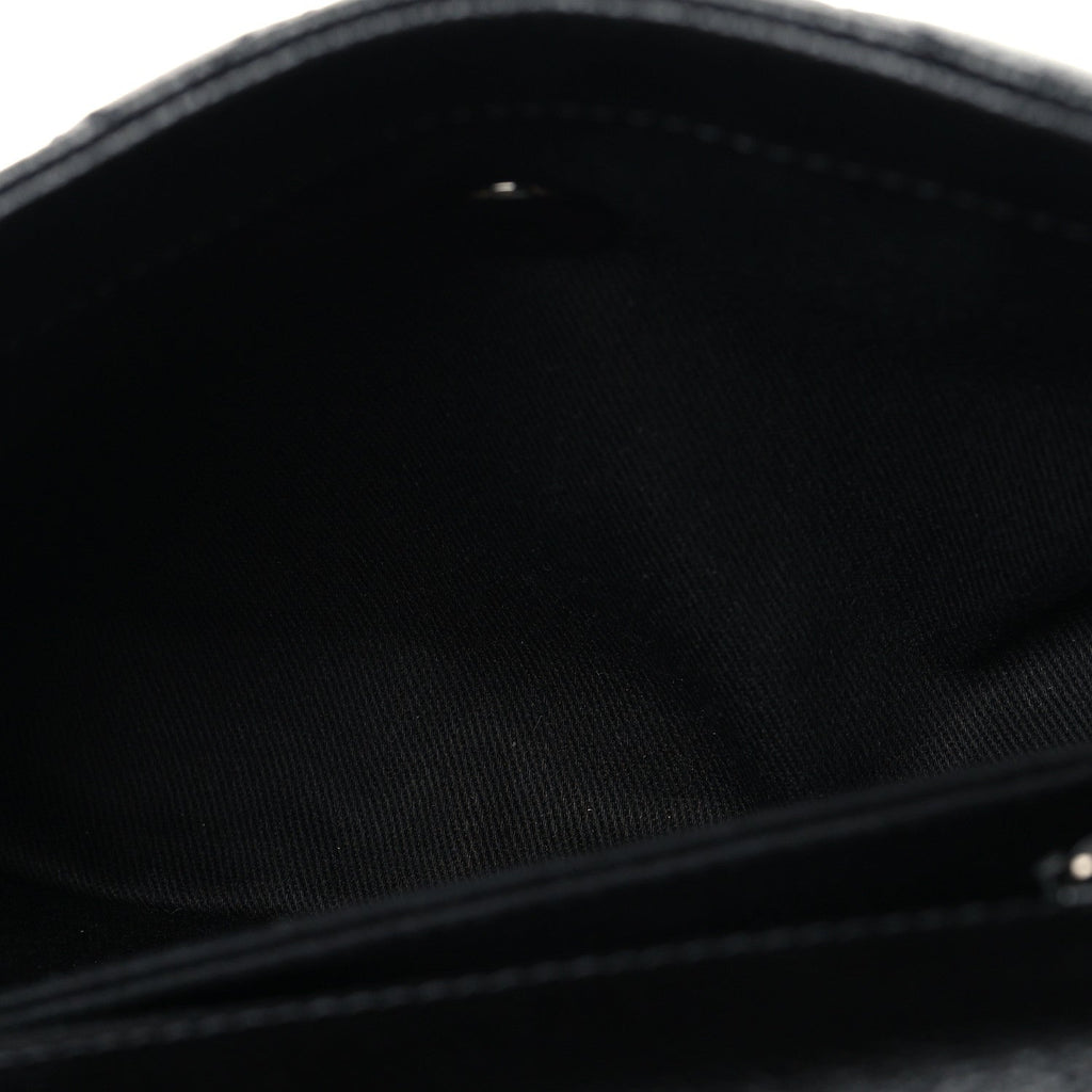 Caviar Quilted Mini Coco Handle Flap So Black