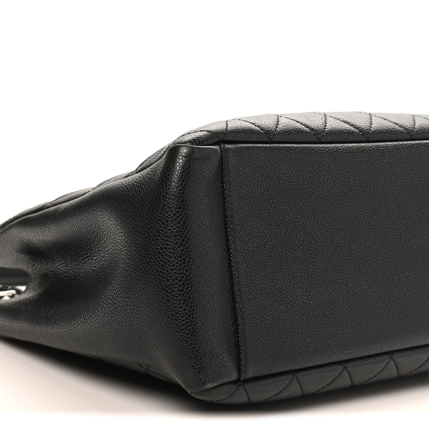 Caviar Quilted Grand Shopping Tote GST Black