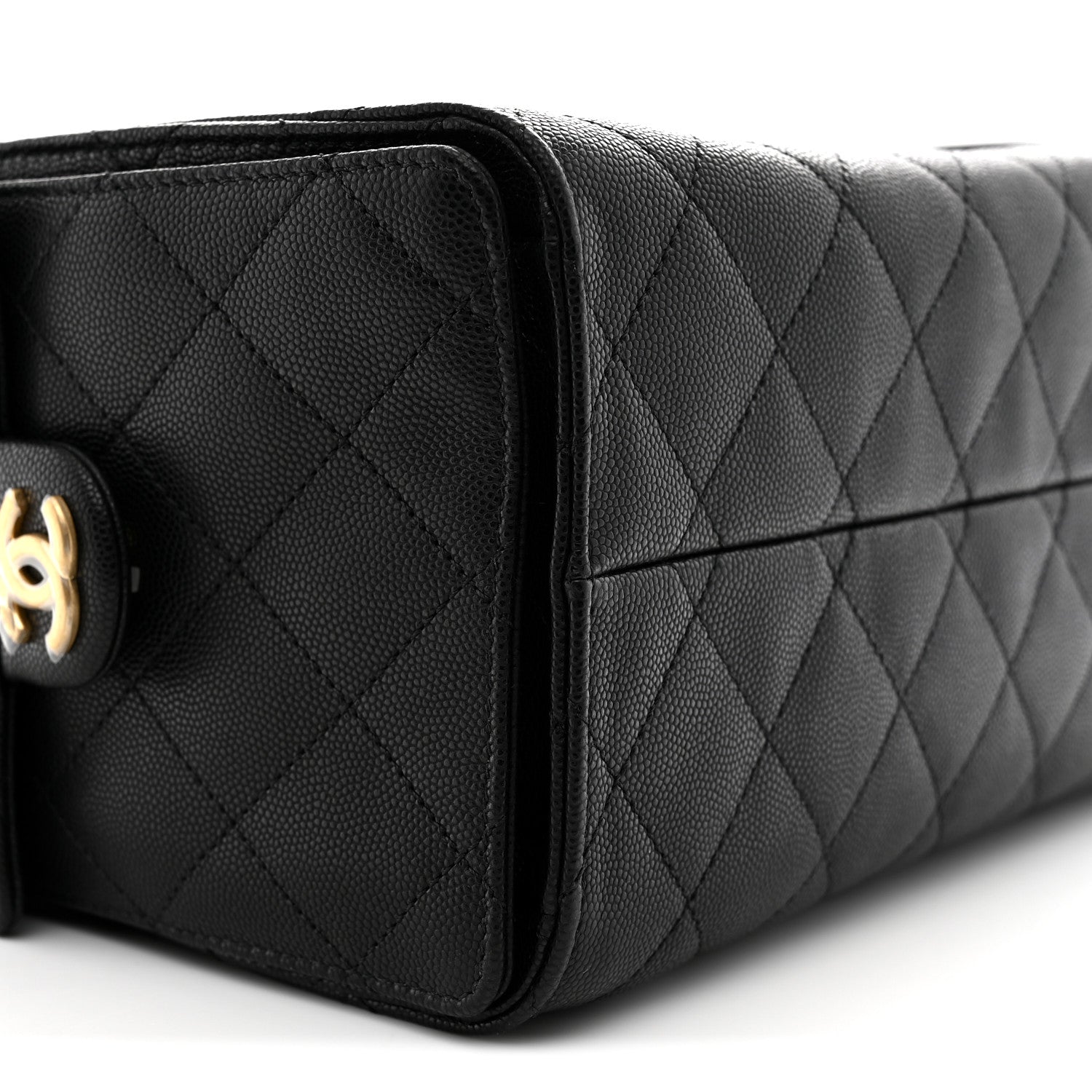 Caviar Quilted Small Chanel 25 Handbag Black