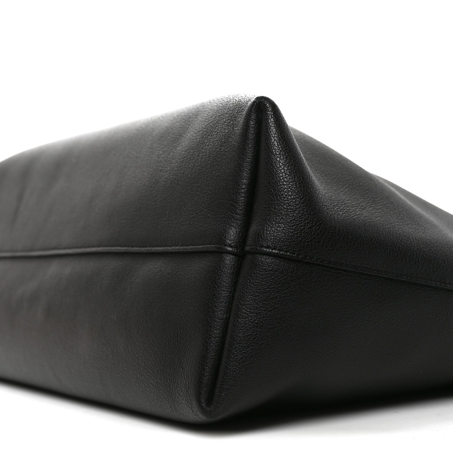Calfskin Large Shopping Tote Black