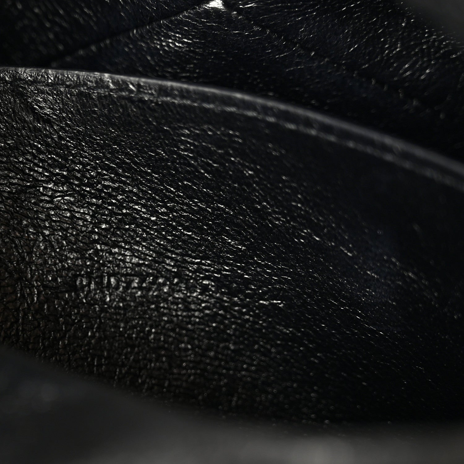 Grained Lambskin Cassandre Envelope Pouch Black
