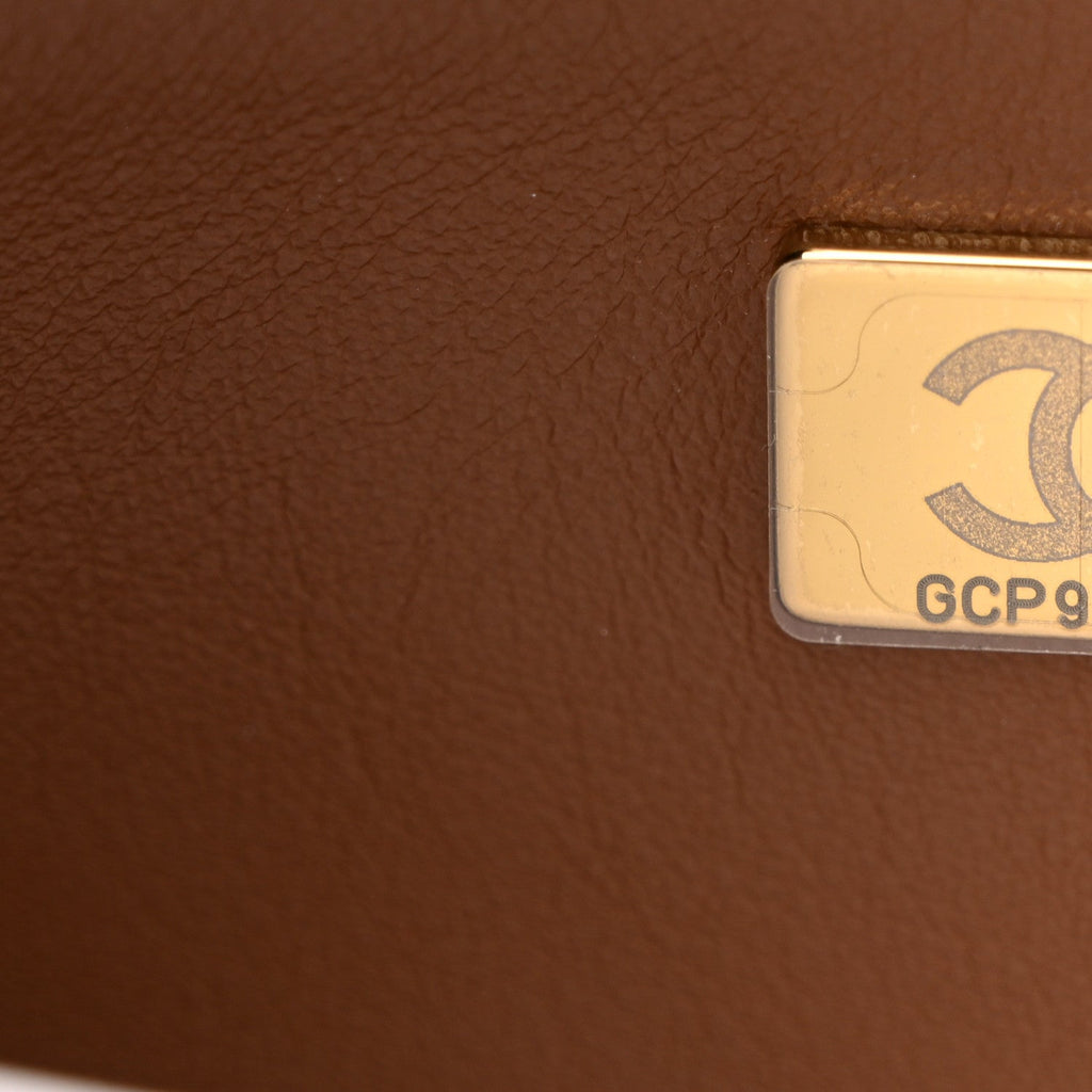 Suede Calfskin Small Souplissimo Maxi Flap Camel