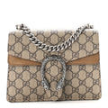 GG Supreme Monogram Mini Dionysus Shoulder Bag Taupe