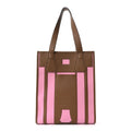Canvas Calfskin Petit H Bell Tote Bag Rose Gold