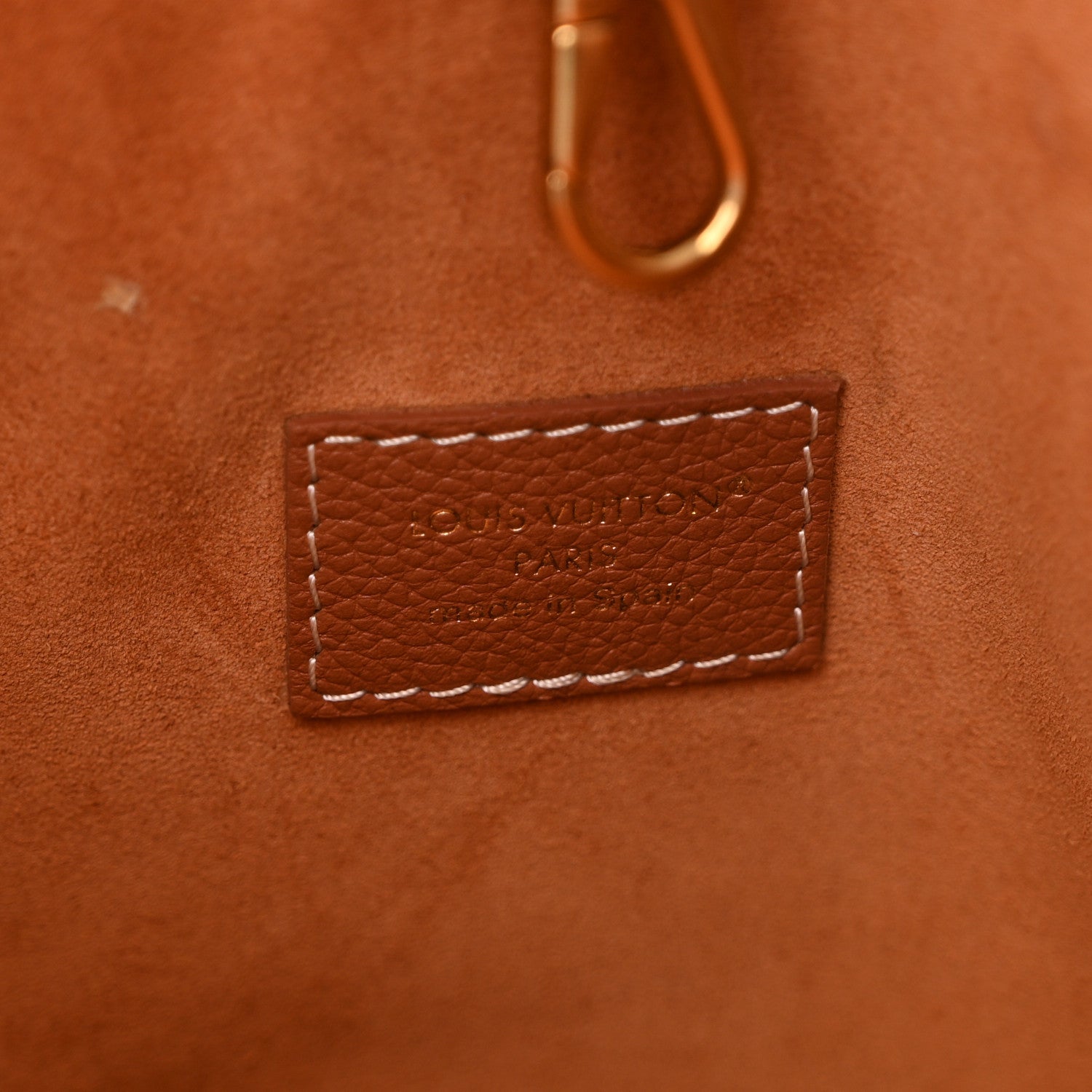 Grained Calfskin Low Key Hobo PM Cognac