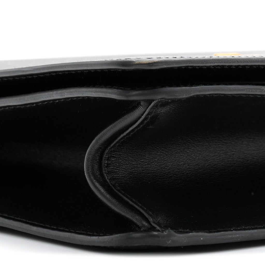 Saffiano Chain Shoulder Bag Black