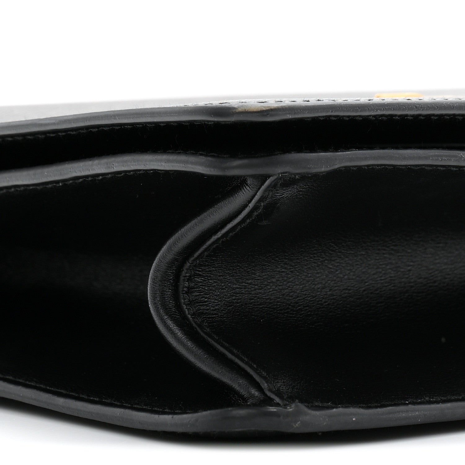 Saffiano Chain Shoulder Bag Black